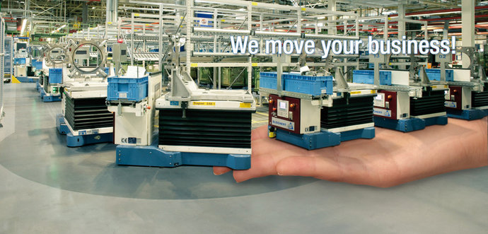 Automated Guided Vehicles are getting a support from a human hand.